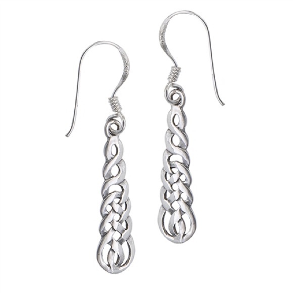 Jewelry - Sterling Silver Celtic Endless Weave Earrings